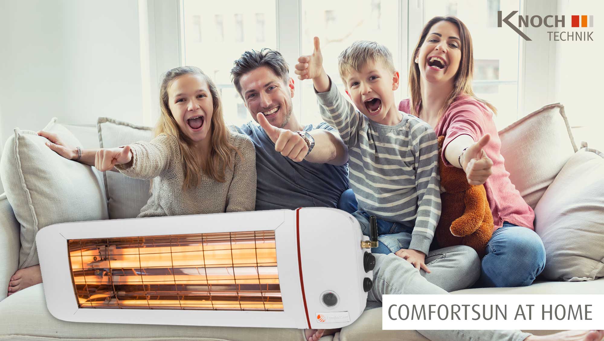 Infrarotstrahler mit Sofortwärme für Ihr Zuhause (Bad, Wickeltisch, Terrasse)